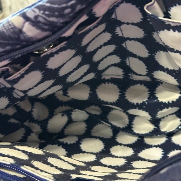 Vera Bradley Quilted Crossbody Bag & Wallet Set In Blue Pattern Retired - Picture 7 of 11